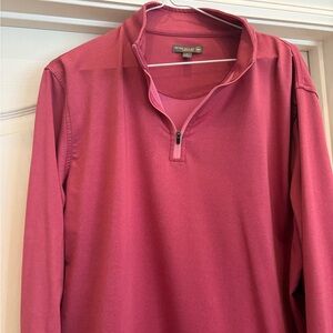 Peter Millar Salmon Perth Melange Quarter Zip